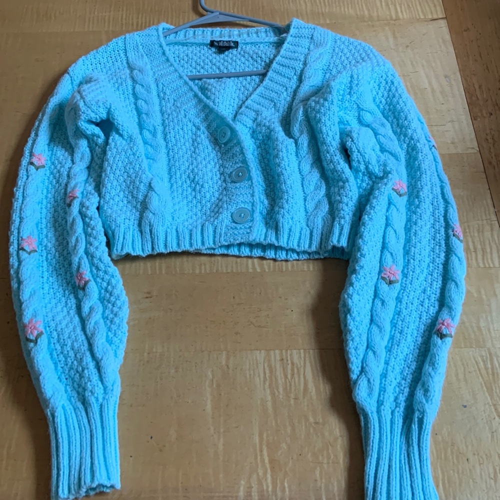 Wild Fable knit/crochet sweater cardigan